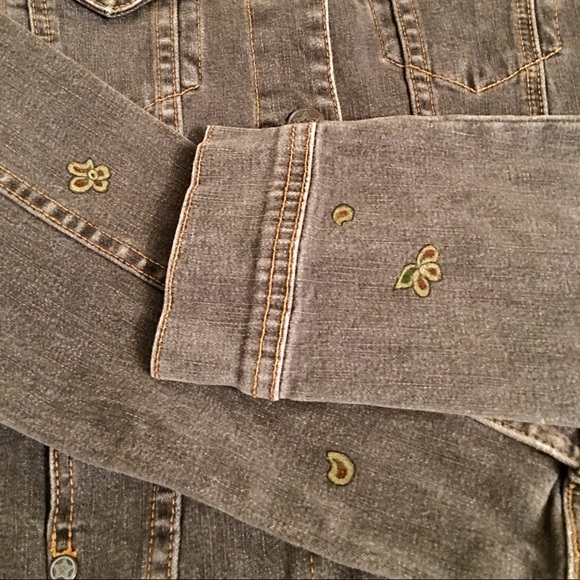 RARE HAND-PAINTED DENIM JACKET by: norm4eva - Picture 2 of 5